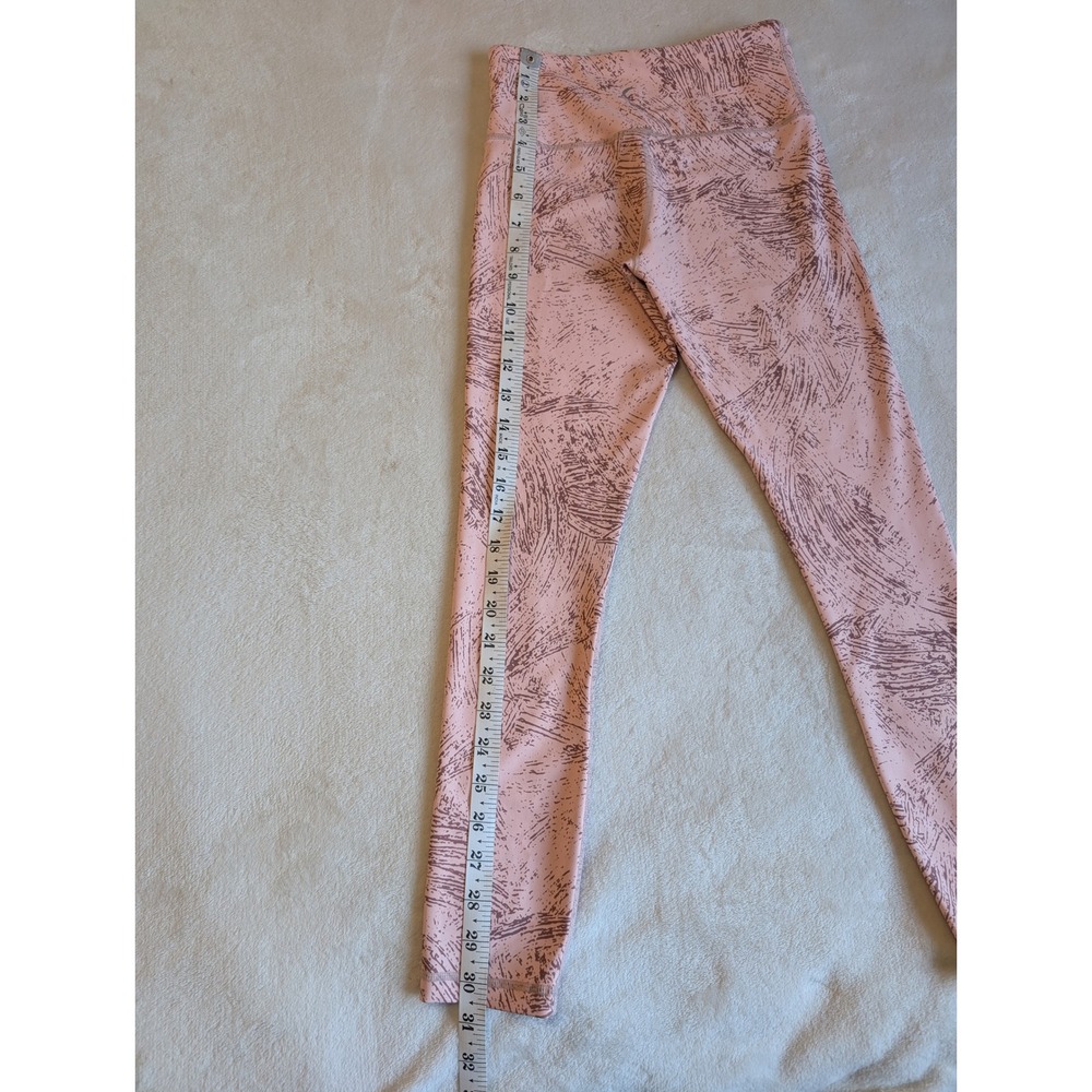 Zyia Activewear Leggings High Waisted Athletic Pants Pink Pattern Size XS - Picture 6 of 10